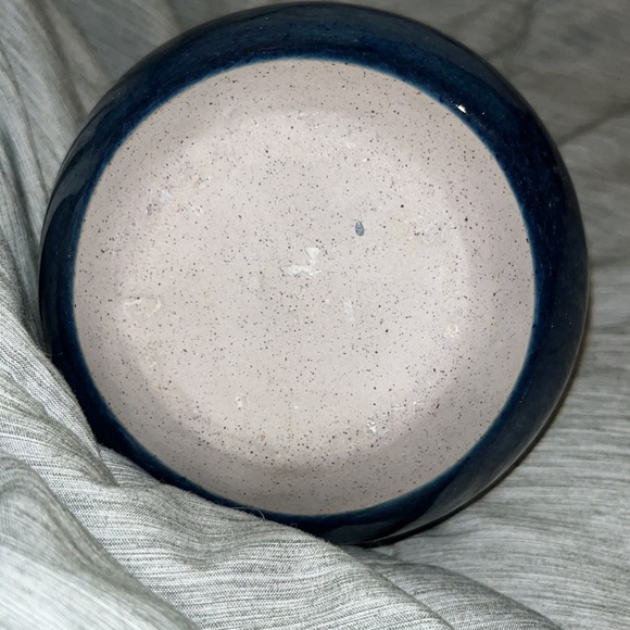 Blue canister with cork lid - Picture 3 of 9